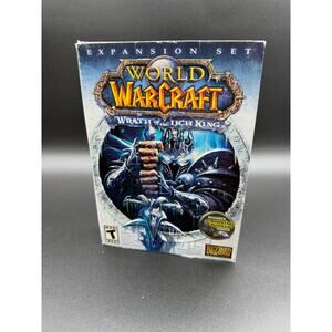 World of Warcraft Wrath of the Lich King PC Big Box Complete Blizzard DVD